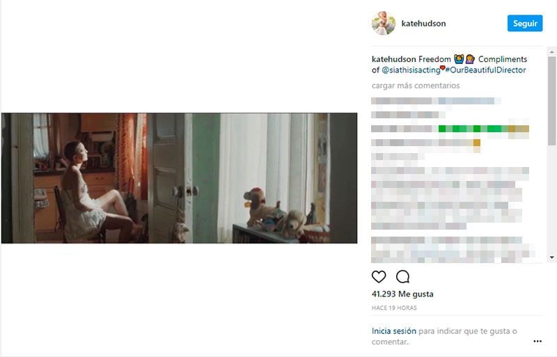 kate hudson cambio look instagram