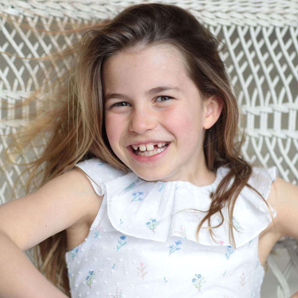 Princess Charlotte is dad’s mini-me in new 8th birthday photo