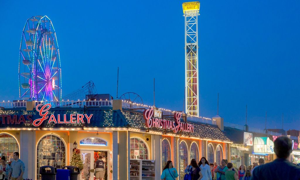 Love Local-Boardwalk, Ocean City New Jersy USA at Golden Hour