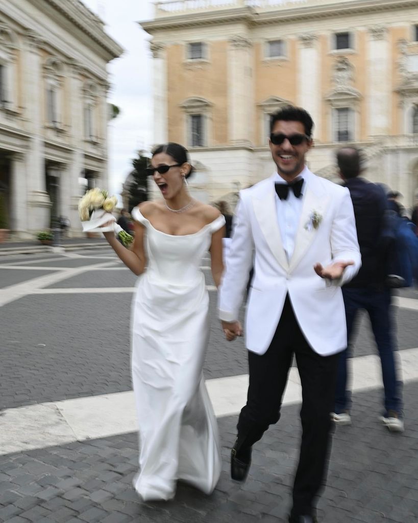 Pınar Deniz and Kaan Yıldırım got married at the Turkish Consulate in Rome