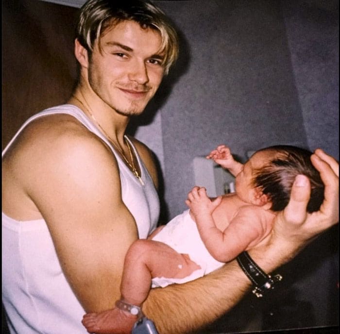 David Beckham con su hijo Brooklyn