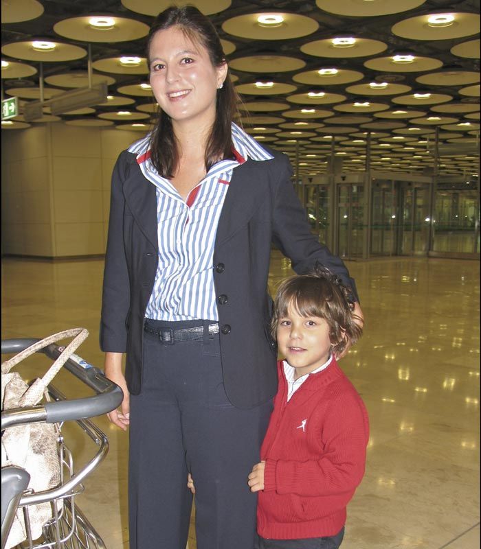 Chabeli con su hijo Alejandro 