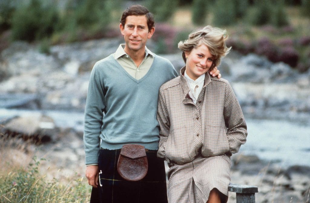Carlos III y Diana de Gales en su luna de miel en Balmoral en agosto de 1981