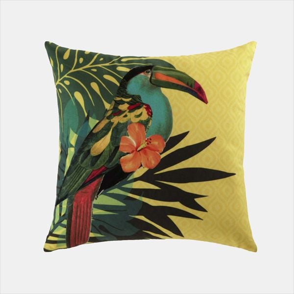 cojin estampado tropical