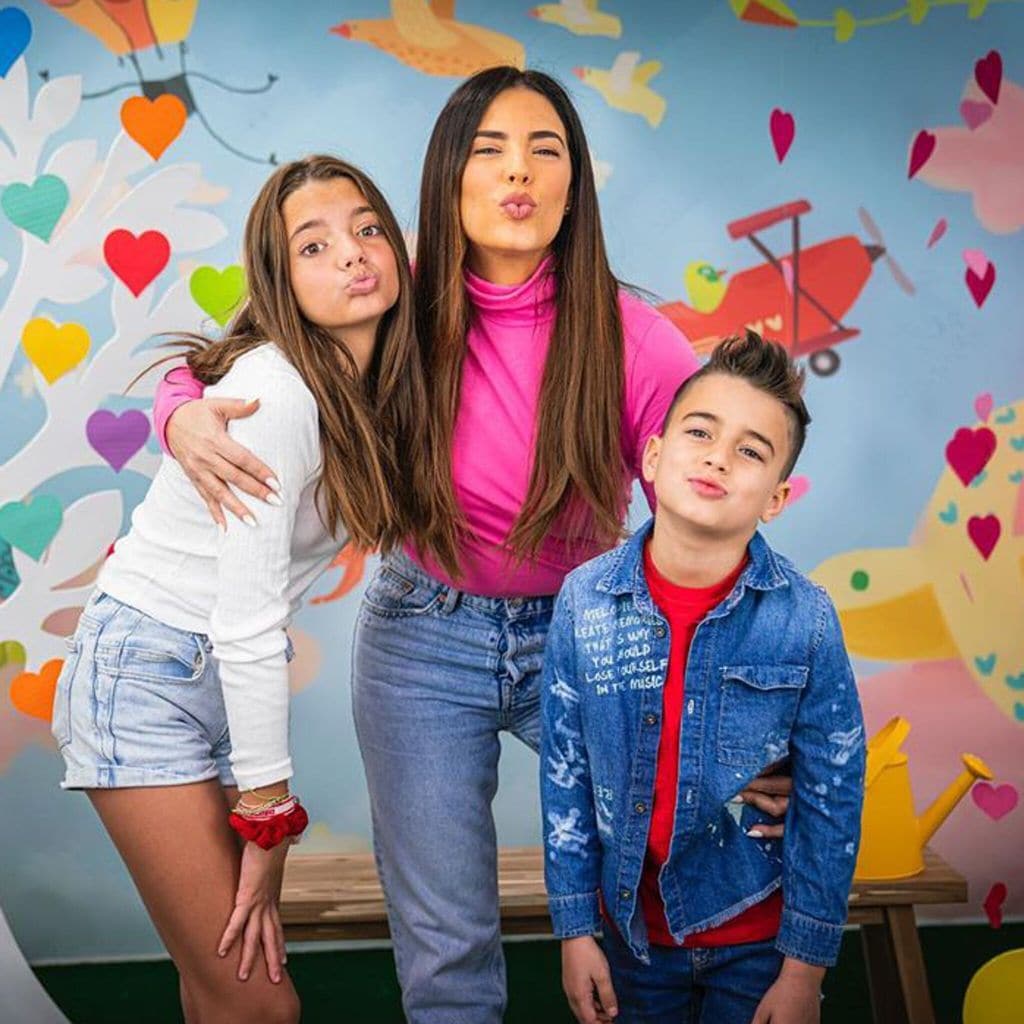 Gaby Espino y sus hijos