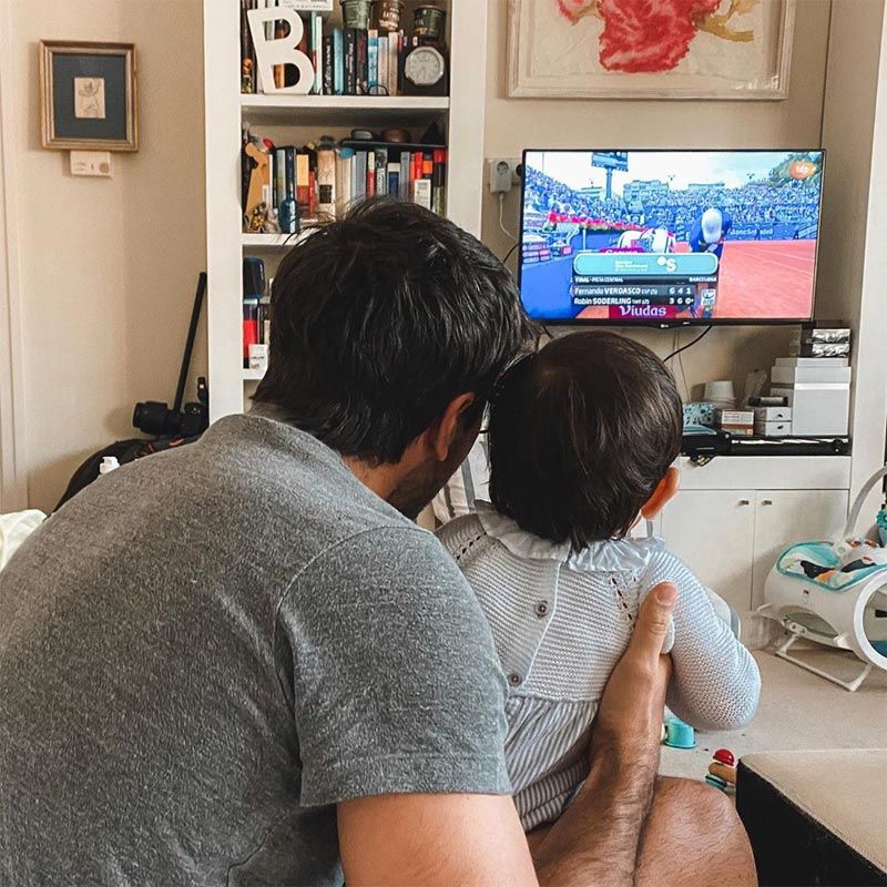 Fernando Verdasco y su hijo Miguel