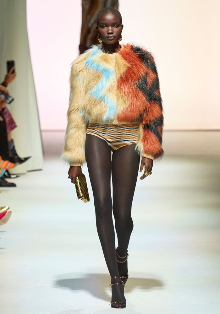 missoni chaqueta pelo hot pants a