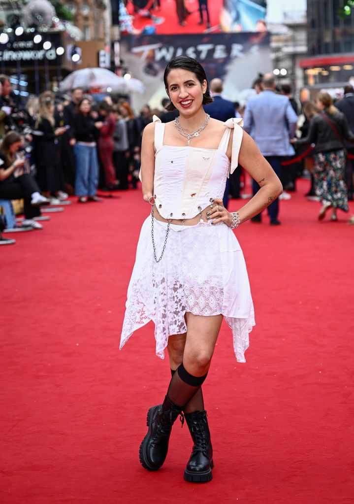 Victoria Canal en el estreno de la película Twisters en Londres, julio 2024