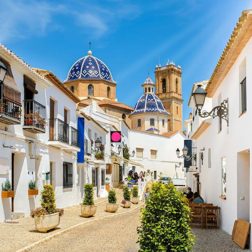 casco antiguo de altea alicante