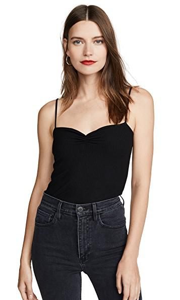 minka tank top en negro de reformation