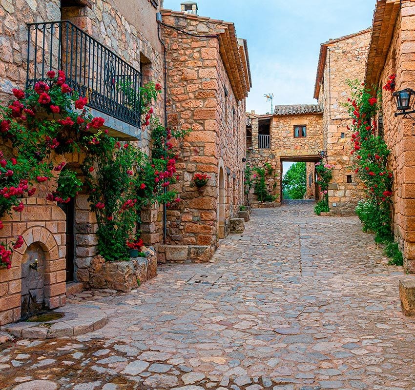 Siurana, calles medievales, Tarragona