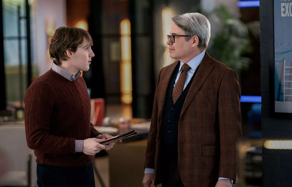 James Wilkie Broderick y Matthew Broderick en su primer trabajo juntos en 'Elsbeth'