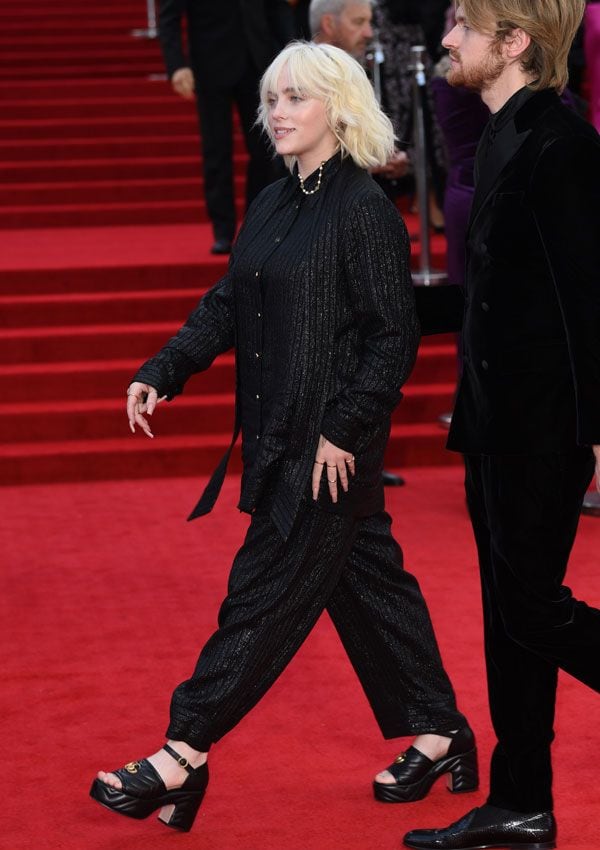 Billie Eilish en el estreno de 'Sin tiempo para morir'