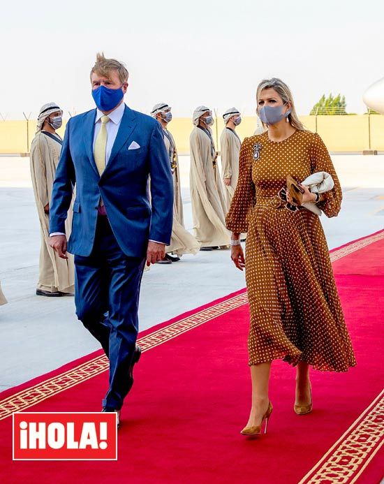 Máxima de Holanda con vestido de lunares