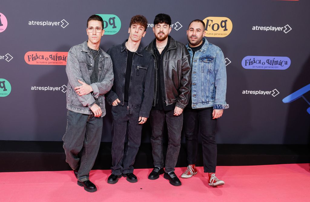  Diego Arroyo, Yago Banet, Pepe Narváez y Rafa Pachón en la premiere de la serie Física o Química: La nueva generacion