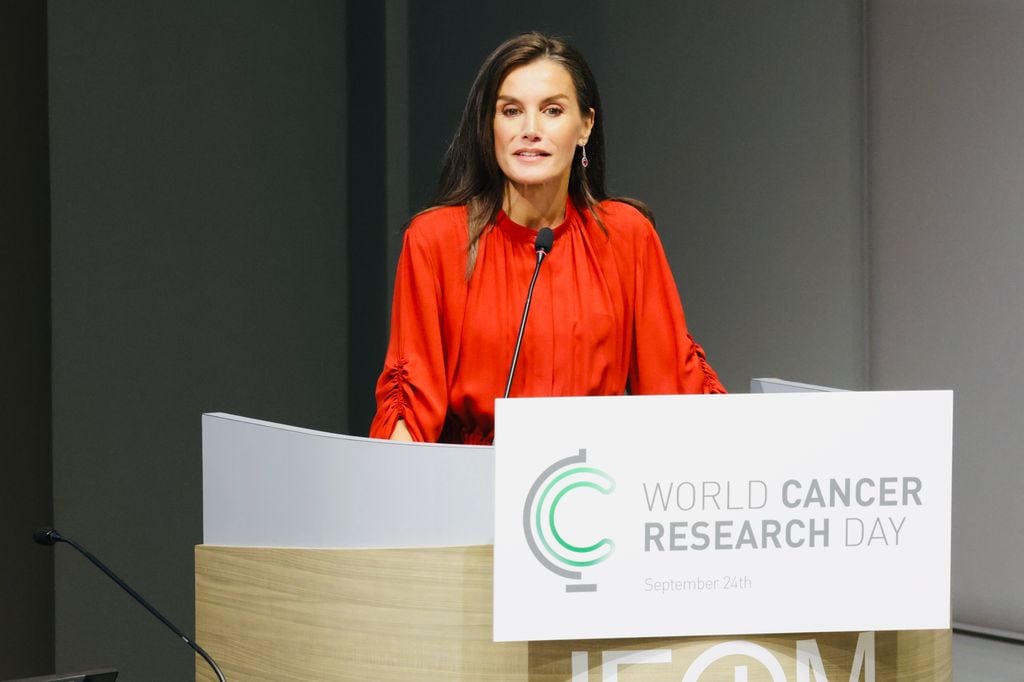 Queen Letizia on World Cancer Research Day 2024