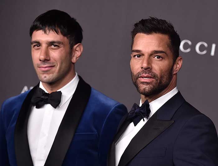 Ricky Martin y Jwan Josef en la LACMA Art+Film Gala