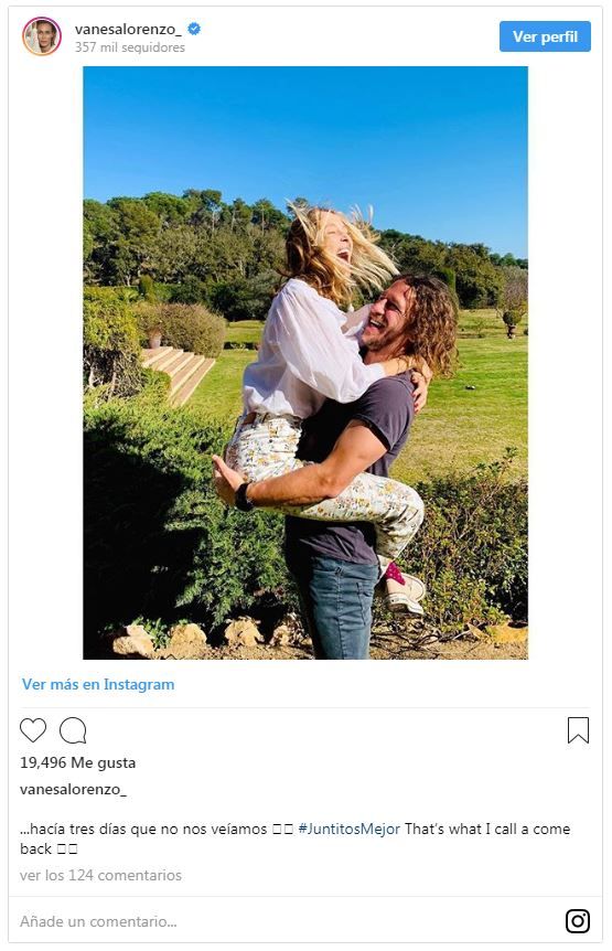 Vanesa Lorenzo y Carles Puyol, el reencuentro que nos hace creer en el amor