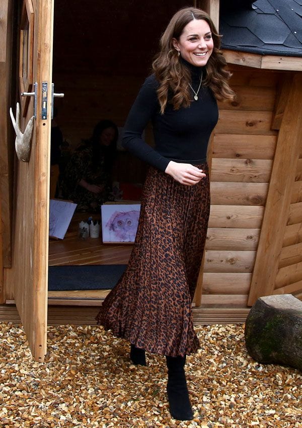 Kate Middleton con vestido de Zara
