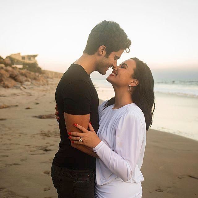 demi lovato shares photos of the exact moment fianc max ehrich proposed plus new detail revealed