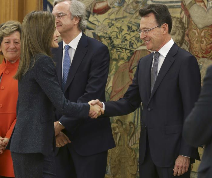 Matías Prats y la reina Letizia