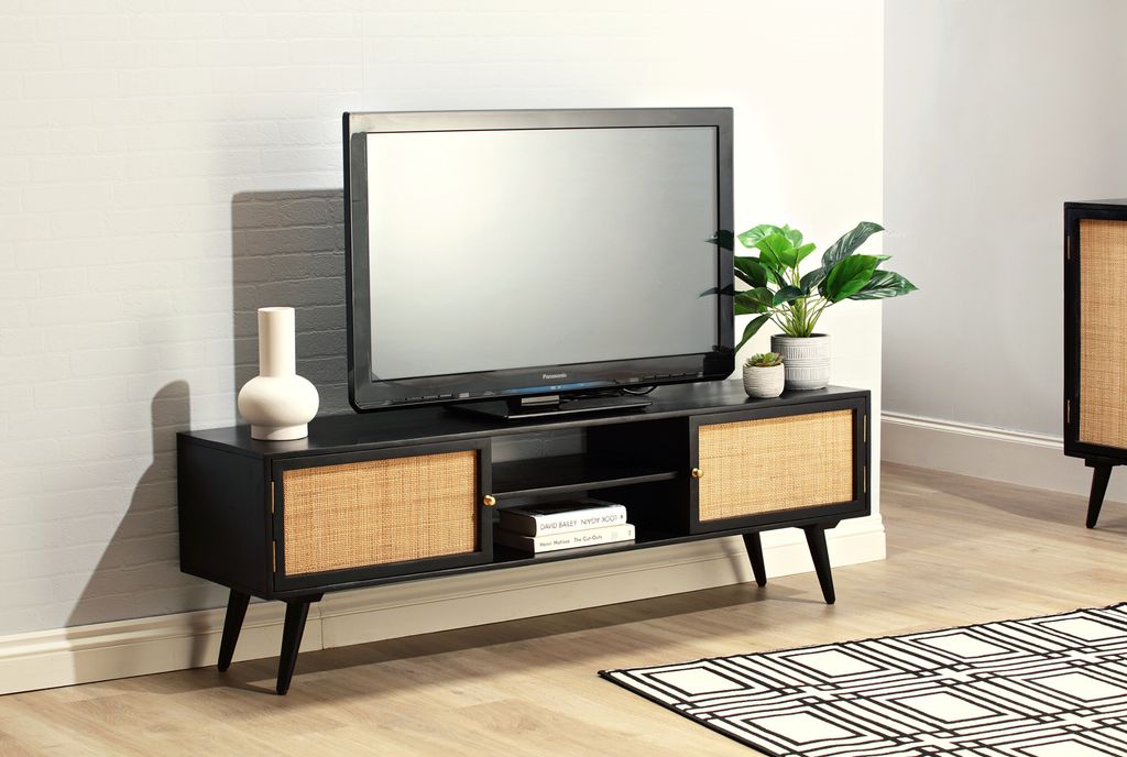 Mueble de TV de color negro
