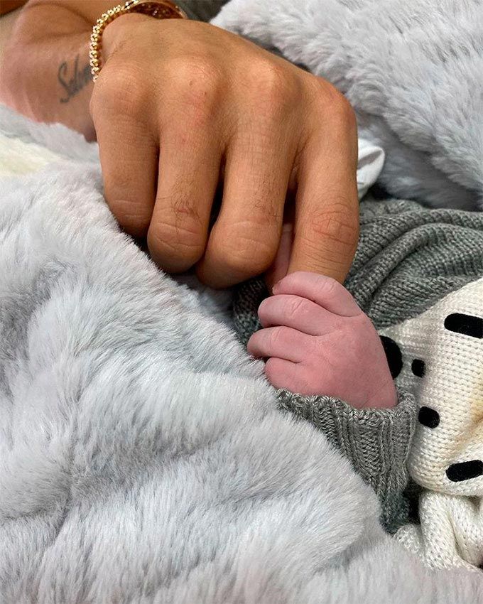 James Rodríguez con su hijo Samuel