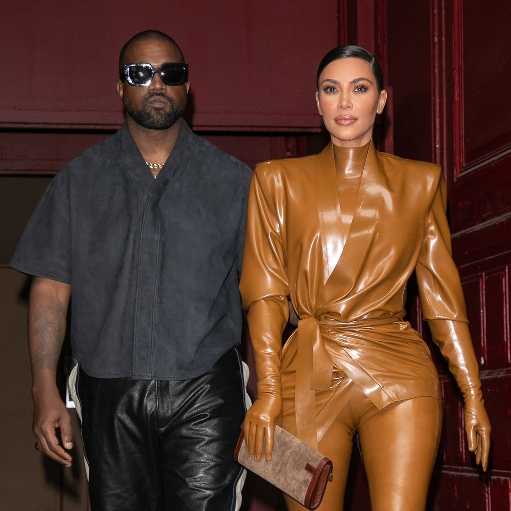 kanye west amp kim kardashian leave k west 39 s sunday service at theatre des bouffes du nord paris fashion week womenswear fall winter 2020 2021