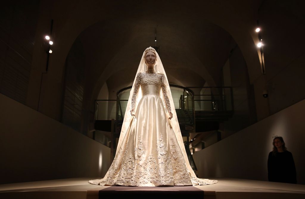 Vestido de novia Marie-Chantal expuesto en Somerset House