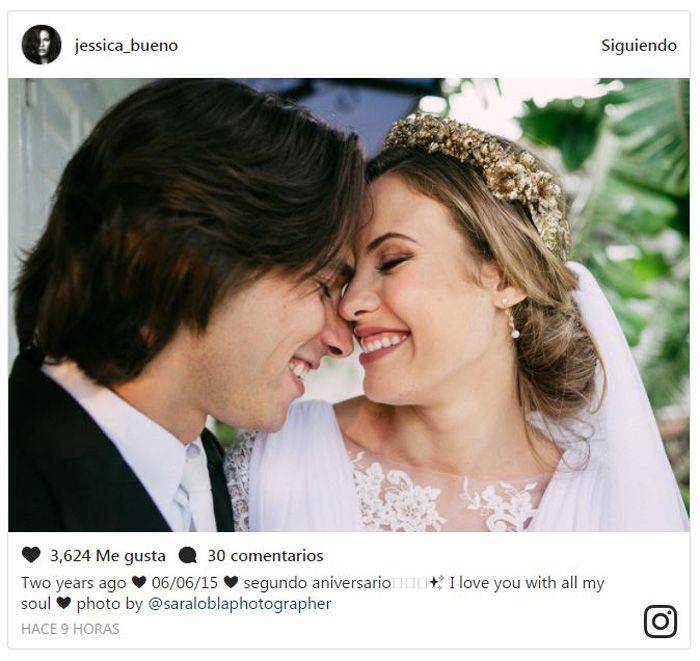 Jessica Bueno y Jota Peleteiro reviven su romántico 'sí, quiero'