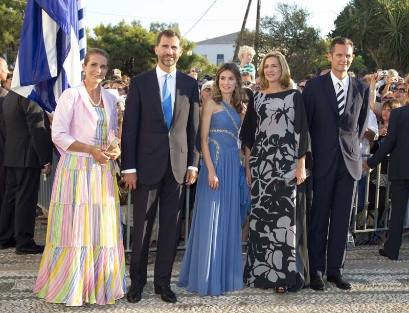 Rey Felipe, reina Letizia, infanta Cristina, Iñaki Urdangarin, infanta Elena