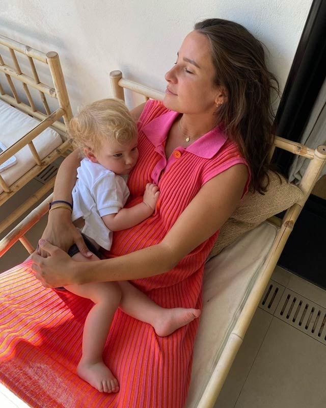 Marta Pombo con su sobrino Martín