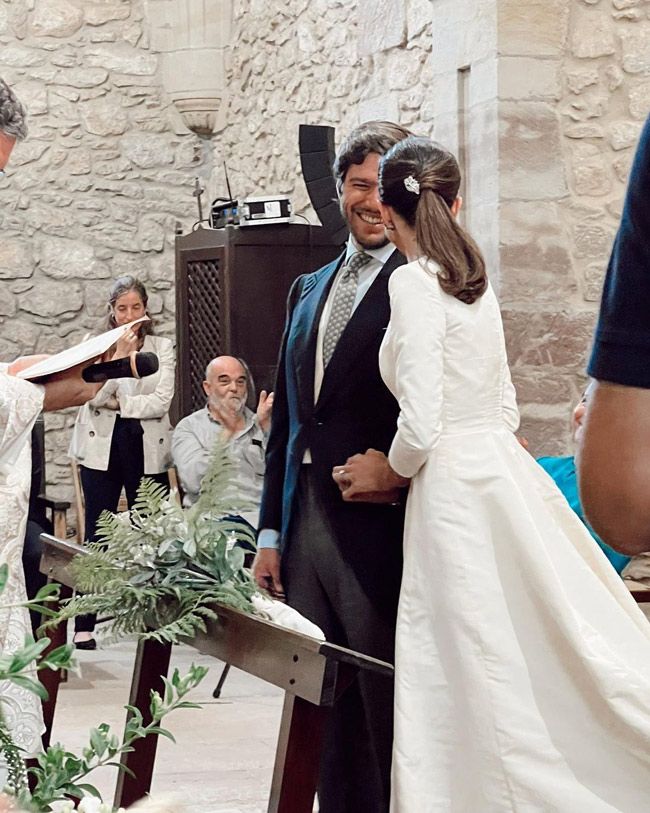 Laura Corsini en su boda