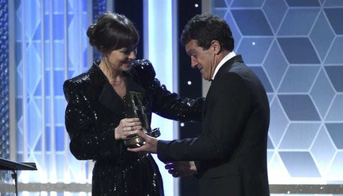 Dakota Johnson y Antonio Banderas