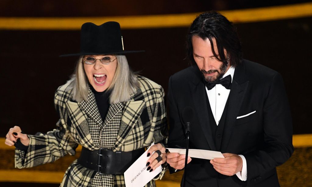 Keanu Reeves y Diane Keaton