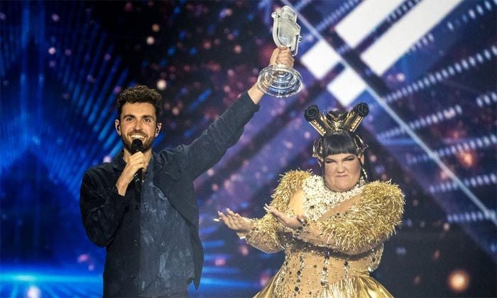 Duncan Laurence y Netta Barzilai en Eurovisión 2019