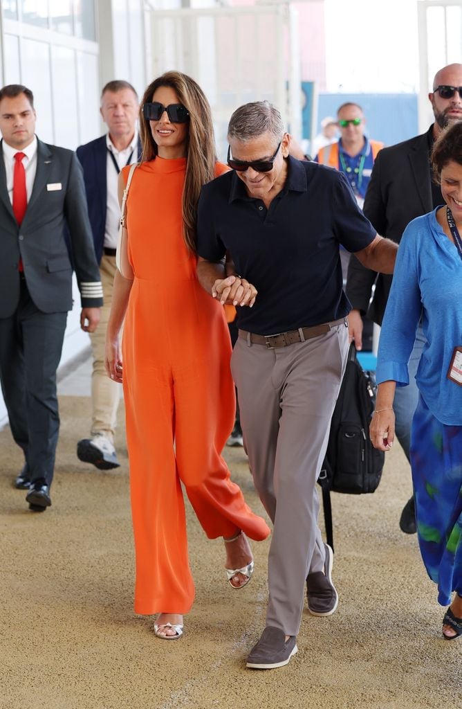 George Clooney y Amal Alamuddin en Venecia