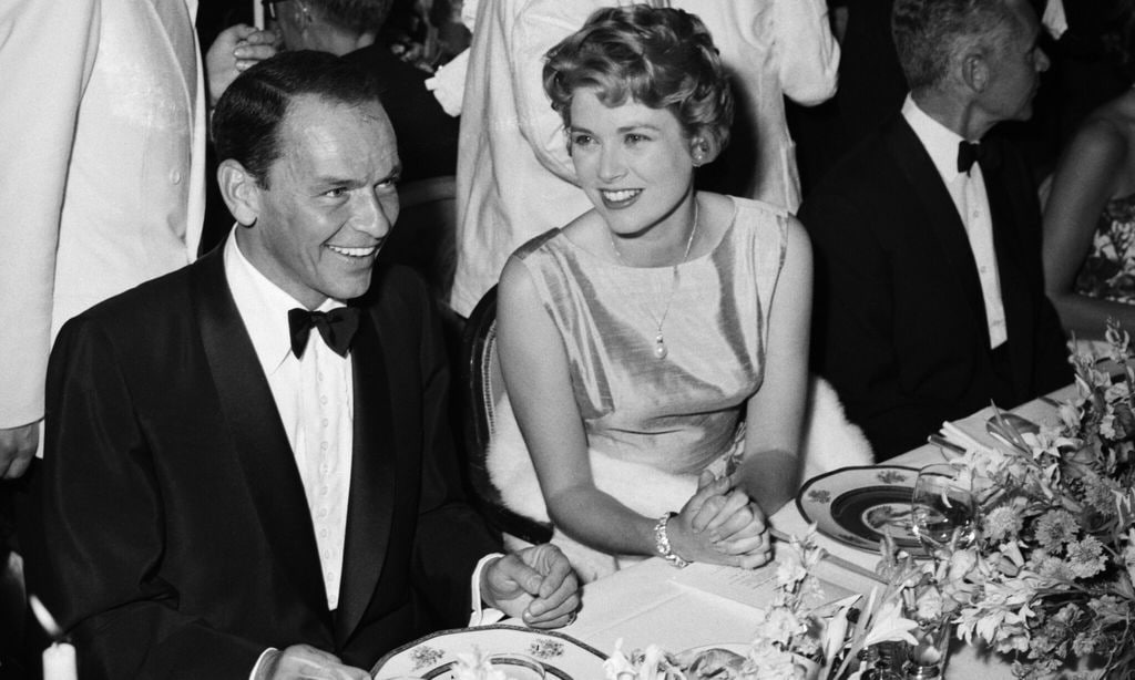 Grace Kelly, Jackie Kennedy y Frank Sinatra