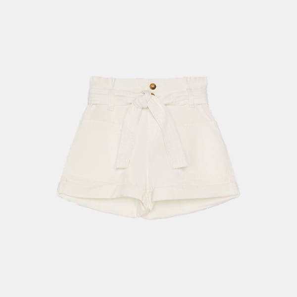 bermudas paper bag bershka