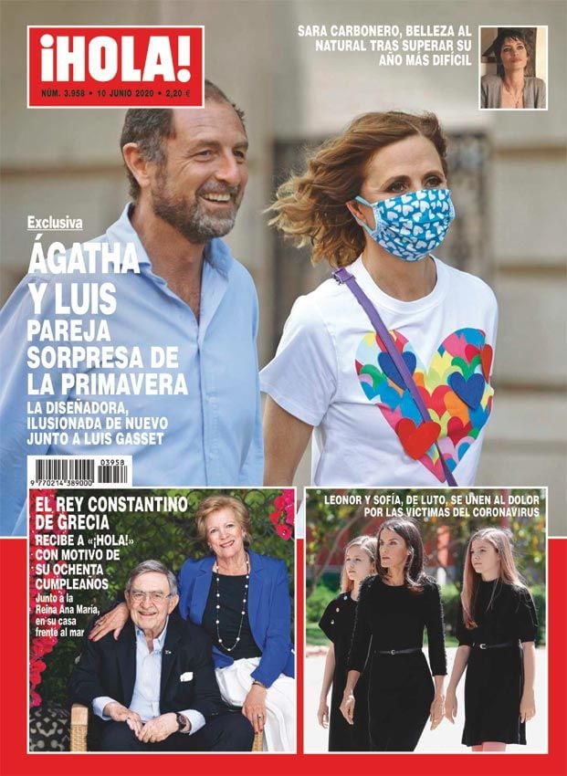 Ágatha Ruiz de la Prada y Luis Gasset en la portada de ¡HOLA!