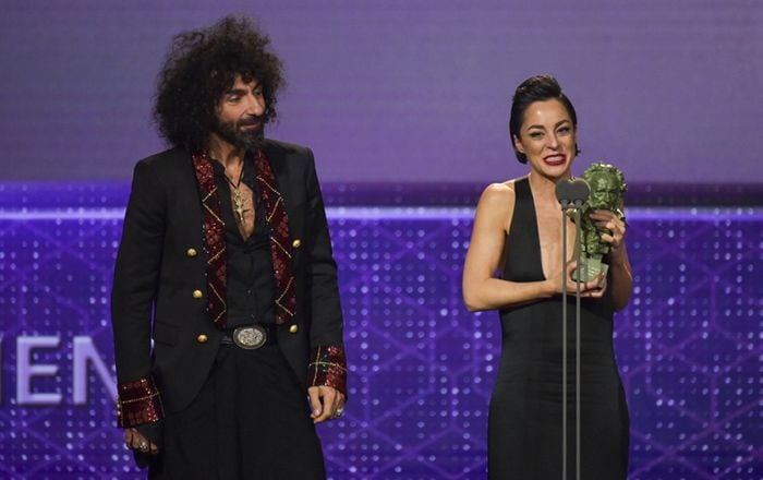 Ara Malikian con su mujer