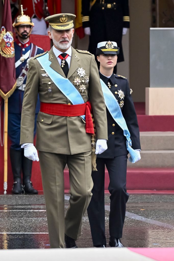 Rey Felipe VI y Princesa Leonor  Día Hispanidad 2024