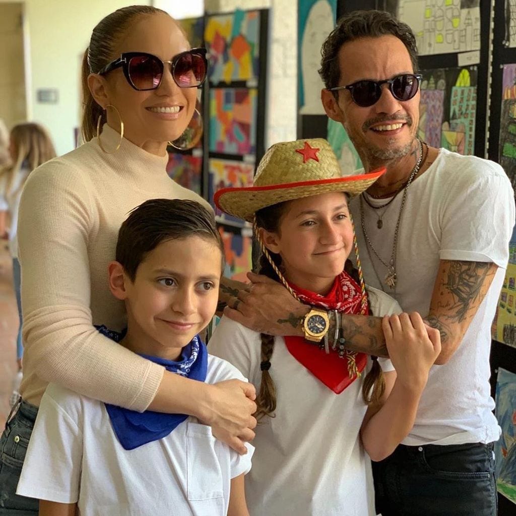 Jennifer Lopez , Marc Anthony and their twins Max and Emme