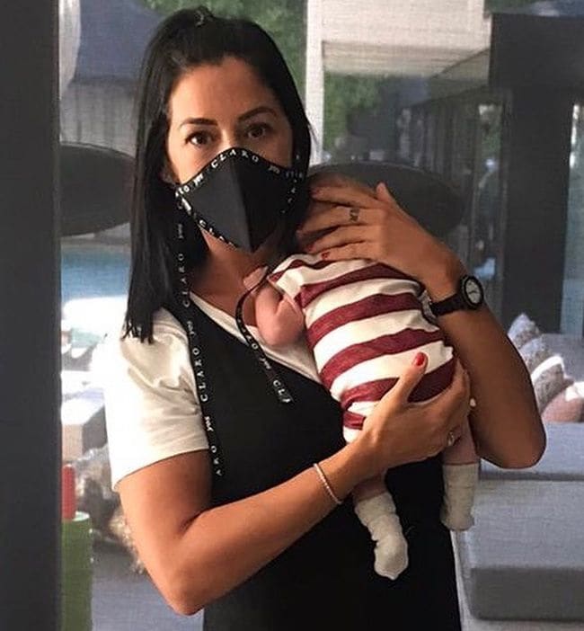 Mirian Ramos con su sobrino Máximo Adriano