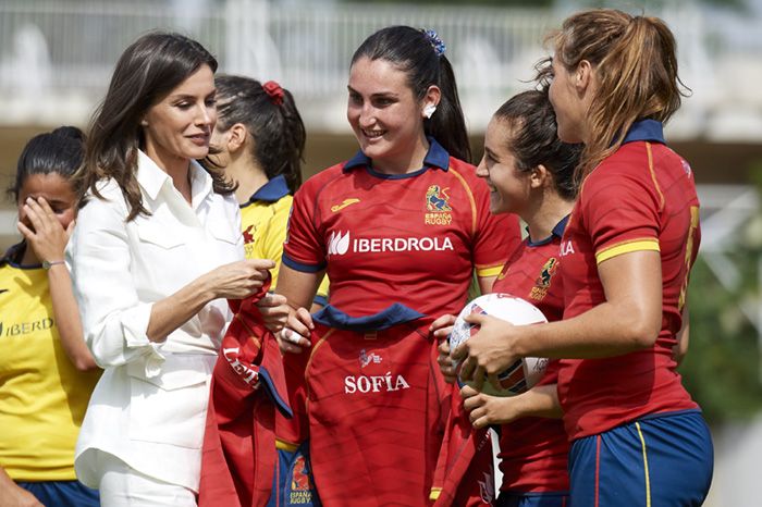 Letizia, Leonor y Sofía... la alineación 'real' de la selección española de rugby 7