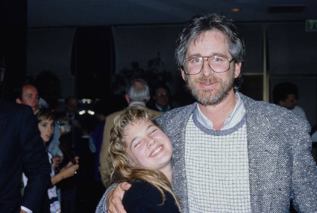 Drew Barrymore y Steven Spielberg