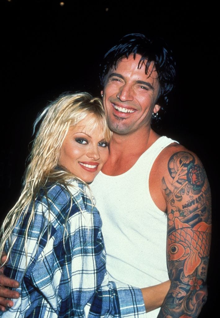 Pamela Anderson y Tommy Lee en 1996