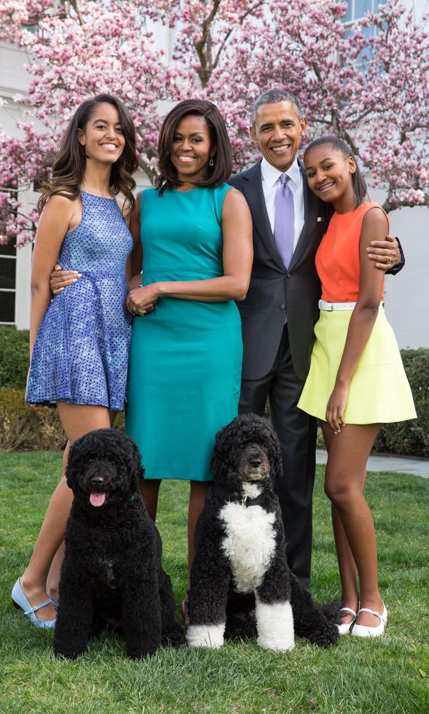 Michelle and Barack Obama kids