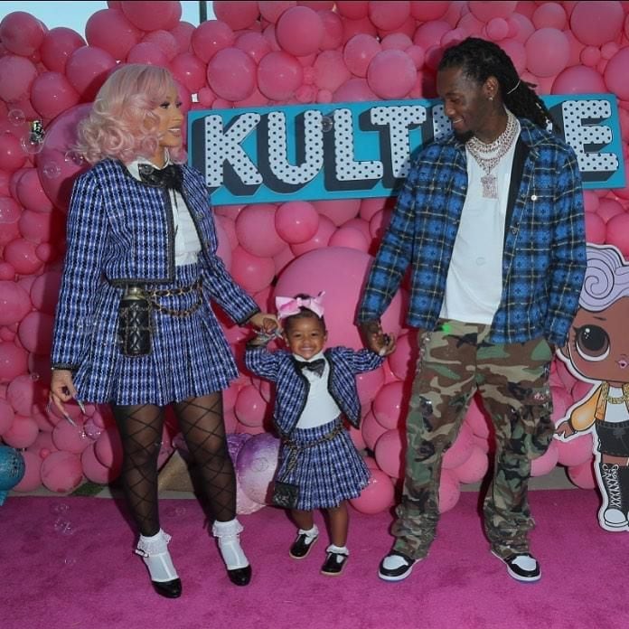 Cardi B, Offset y su hija Kulture