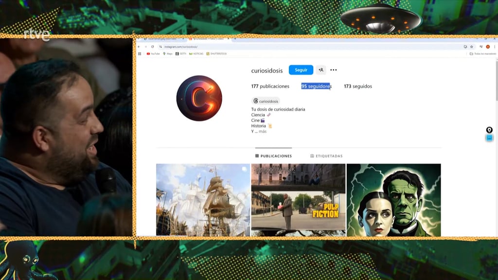 Cuenta de Instagram 'Curiosidosis' expuesta en 'La Revuelta'